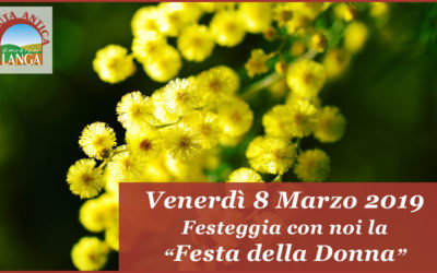 Venerdi 8 Marzo Festa della Donna